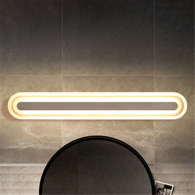 

Baycheer HL488557 80CM White Light Circular Acrylic Modern LED Mirror Front Wall Light
