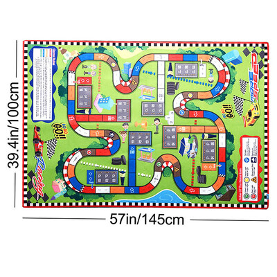 

Kids Rugs Large 57" X39" Rug City Life Great For Playing With Cars & ToysChildren Educational Road Traffic Play Mat Kids Carp