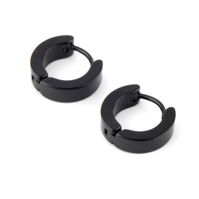 

1 Pair Unique Cool Mens Stainless Steel Hoop Piercing Ear Earring Studs