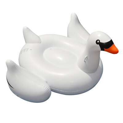 

MyMei White Summer Lake Swimming Water Pool Kids Rideable Swan Inflatable Float Toy