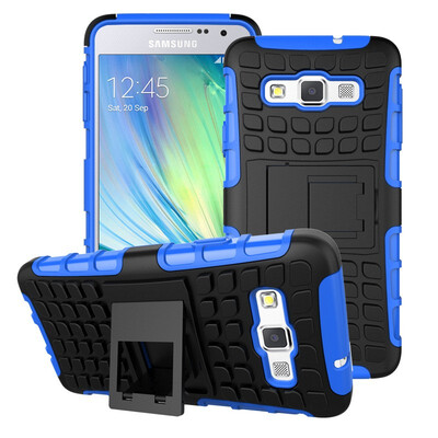 

Fivice Samsung A3 Case TPU anti-fall tire pattern back clip bracket phone case