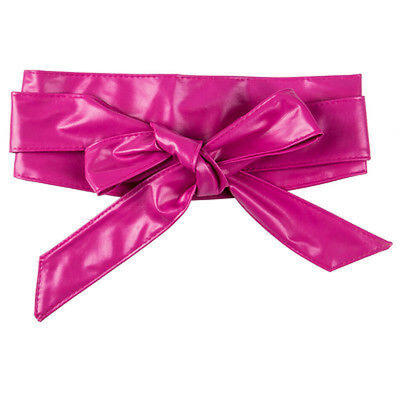 

Women Sweet Bowknot Elastic Stretch Bow Buckle Girls Waistband Waist Belt Black