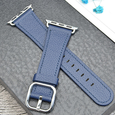 

Kebitt Leather Band for Apple Watch Series 4 3 2 1 38mm 42MM 40mm 44MM Replacement Watch Strap iWatch Band Steel Buckle