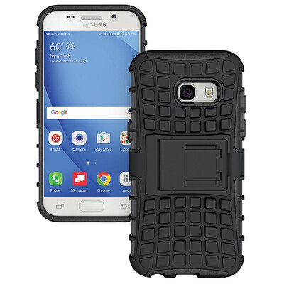

Fivice Samsung A3 2017 Case TPU anti-fall tire pattern back clip bracket phone case