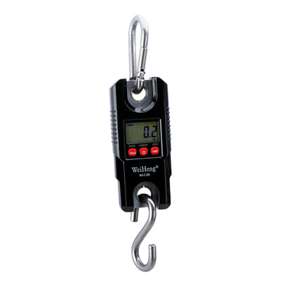

Mini Portable Crane Scale 300kg 01kg LCD Display Digital Electronic Hook Hanging Scale with White Backlight