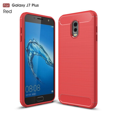 

BONGEM Samsung Galaxy J7 plus Case with Flexible&Durable Shock Absorption with Carbon Fiber Design