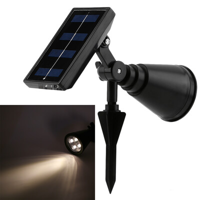 

Solar Power 4 LED Super Bright White Spotlight Outdoor Garden Pathway Lamp