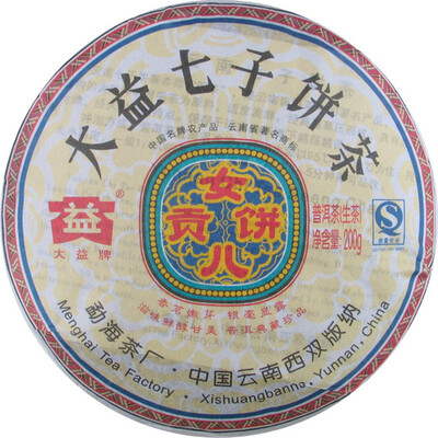 

Daughter Tea Menghai Dayi Puer Tea 2008 200g Raw