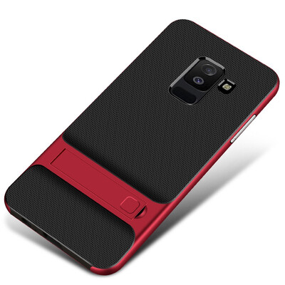 

Goowiiz Phone Case For Samsung Galaxy A6 2018A6 Plus 2018 Fashion Slim Shockproof Silicone TPU PC Hard Bracket
