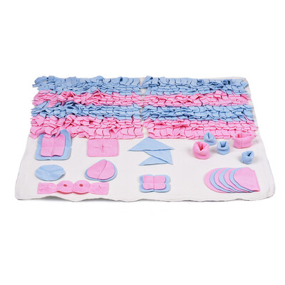 

Handmade Dog Play Mat Snuffle Training Feeding Foraging Mat Nose Work Blanket Machine Washable Pet Toys