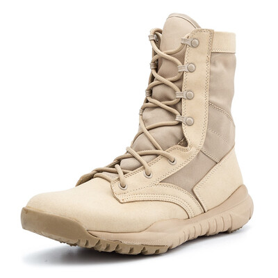 

IODSON Mens Ultra-Light Combat Boots Military Tactical Work Boots Hiking boots sports boots ultralight boots