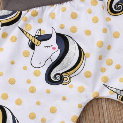 

Unicorn Baby Boys Girls Bottoms Pants Casual Leggings Harem Pants Trousers AU