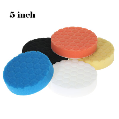 

5PCS Brand New 3" 80mm4" 100mm5" 125mm6" 150mm7" 180mm Car Polishing Pads Waxing Buffing Pad Sponge Kit Set for Car Polisher B