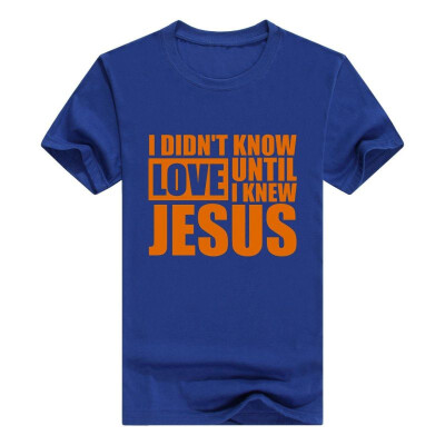 

Christian Religious Men Tshirt I Didnt Know Love Until Jesus