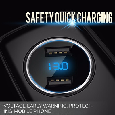 

NeillieN Fast-charging car chargerGeneral Vehicle chargerall-metal digital display 36A car chargerDual USB vehicle charger