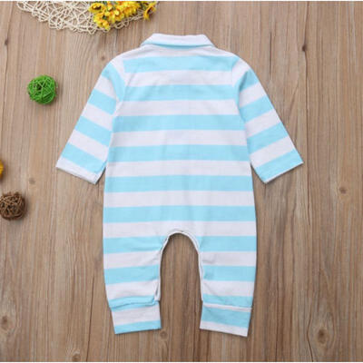 

AU Seller Newborn Baby Boy Girl Striped Romper Jumpsuit Bodysuit Outfits Clothes