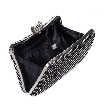 

Luxury Crystal Diamond-Encrusted Shell Wallet Evening Bag