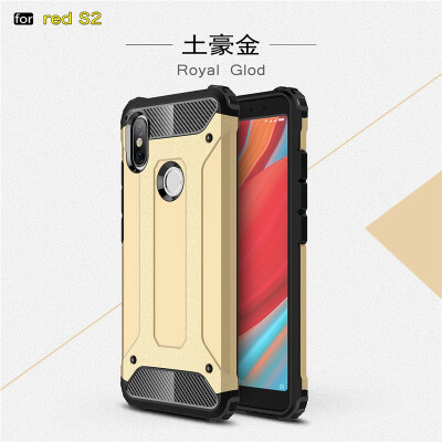 

Fivice Xiaomi Redmi S2 case Luxury Silicone Diamond Armor PC Hard Shell Phone Case