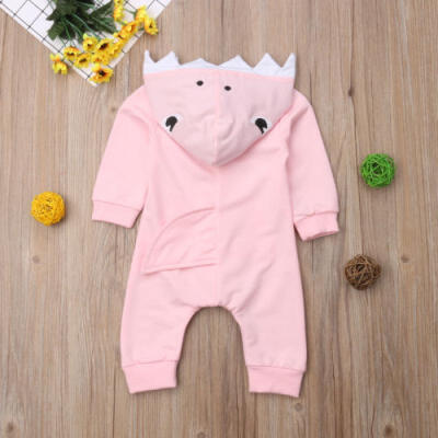 

Newborn Baby Boy Girl Kids Shark Jumpsuit Romper Bodysuit Cotton Clothes Outfits