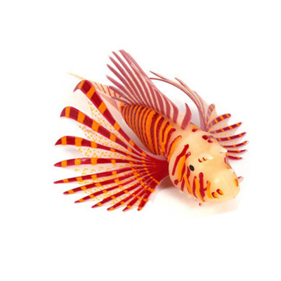 

Aquarium Fish Tank Artificial Fish Decoration Aquarium Glowing Lionfish Floating Decoration Ornament