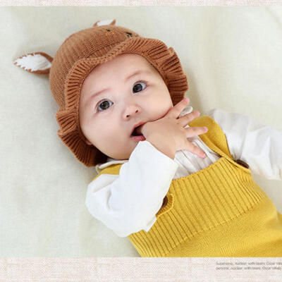 

Fashion Kids Unisex Imitation Wool Warm Beret Beanie Hat Autumn Winter Caps Gift