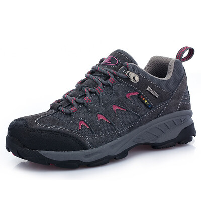 

THE FIRST OUTDOOR hiking shoes full palm air cushion low to help wear breathable cross-country running shoes 084089 female models ink green 37 yards