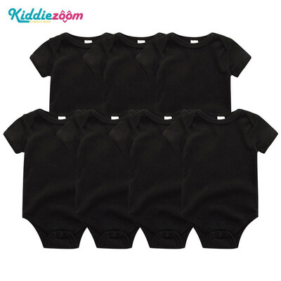 

7PCSLot Print Cartoon Baby Girls Clothes Bodysuits Clothing Sets Baby Boy Clothes Cotton Newborn Rompers Short Sleeve Babywear