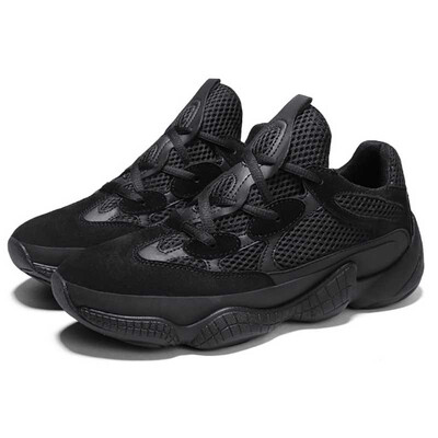 

IDIFU Mens Casual Hot Breathable Mesh Lace Up Sports Thick Sole Platform Sneakers Running Dad Shoes