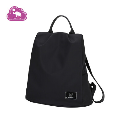 

AiWAS shoulder bag female Korean casual versatile backpack nylon fashion canvas bag college wind bag OCB1732 black