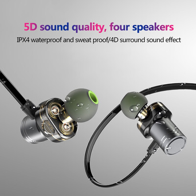 

NeillieN headset earphoneDual-action coil motion waterproof Bluetooth headset mini-metal mobile phone headsetstereo