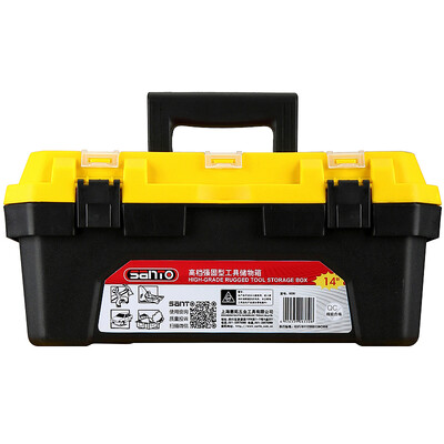

SANTO Reinforced Plastic Toolbox Household Multi-Purpose Storage Box 14 &quot