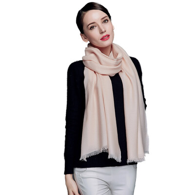 

Baoshengxiang wool scarf lady worsted pineapple texture plain warm wild shawl autumn&winter paragraph w9103 pink