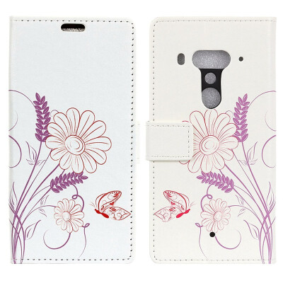 

MOONCASE HTC U12 Painted Leather Case - Pansy