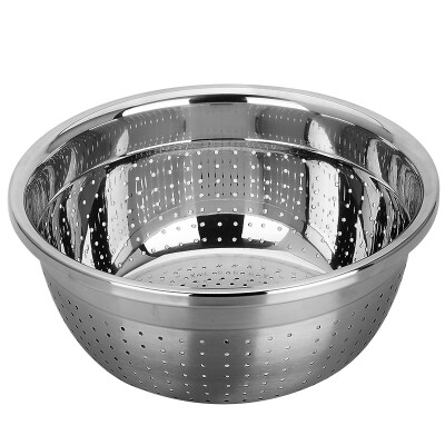 

American kitchen (maxcook) rice sieve dish basin drain basin 26CM thick stainless steel thick stainless steel MCWA-171 drop