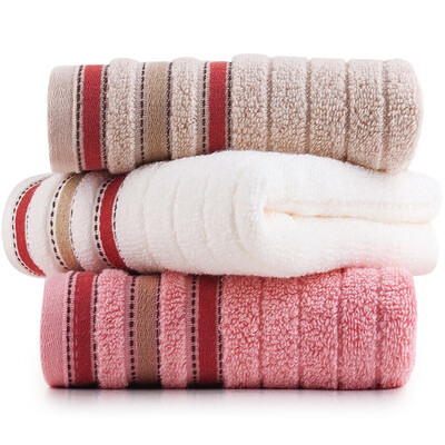 

Sanli cotton color of the satin file towel 32 × 72cm soft absorbent face wash towel mixed with 3 installed