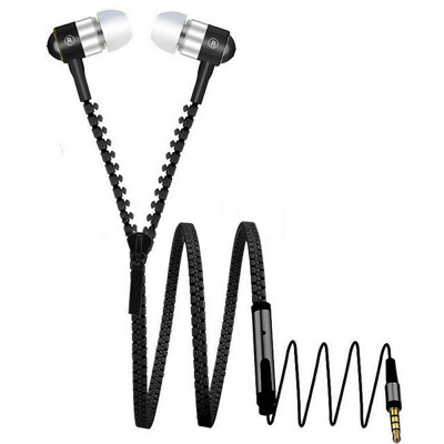 

MyMei New 3.5mm in-Ear Earphone Earbuds with Mic Zipper Universal Stereo Headphone