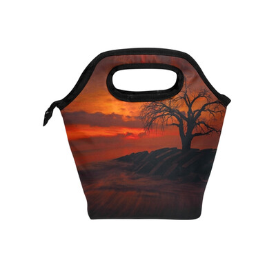 

Lonely Tree Lunch Bag Tote Bag Travel Picnic Organizer Lunch Holder Handbags Lunch Bag Box