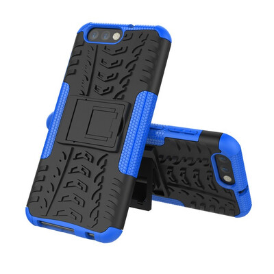 

Fivice Asus Zenfone 4 55 inch ZE554KL Case TPU anti-fall tire pattern back clip bracket phone case