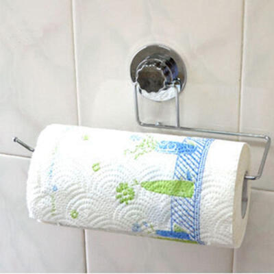 

Paper Towel Box Holder Kitchen Pantry Bathroom Super Suction Cup Racks UK
