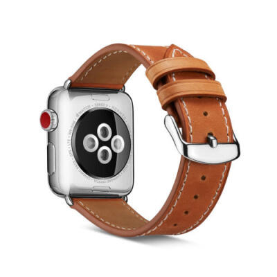 

Genuine Leather Strap Band Cuff Bracelet for Apple Watch 4 3 2 1 3842mm iWatch