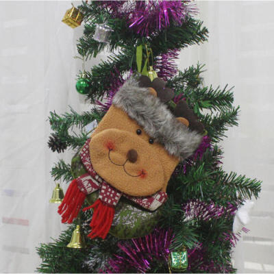 

Christmas Stocking Cute Sock Gift Bag Bauble Christmas Tree Decoration Ornaments