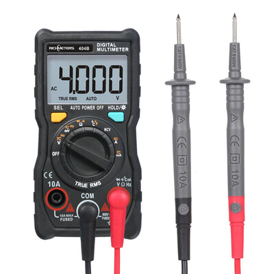 

Handheld Digital Multimeter RM404B Multifunction Mini Multi Meter ACDC Voltage Transistor Tester Ammeter Temperature Sensor Test