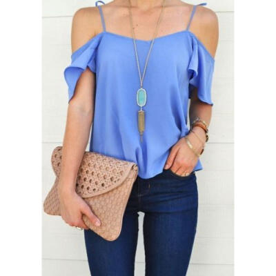 

Fashion Women Loose sleeveless Blouse Vest Top Shirt Casual Cotton Blend T-shirt