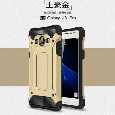 

Fivice Samsung Galaxy J3 pro case Luxury Silicone Diamond Armor PC Hard Shell Phone Case