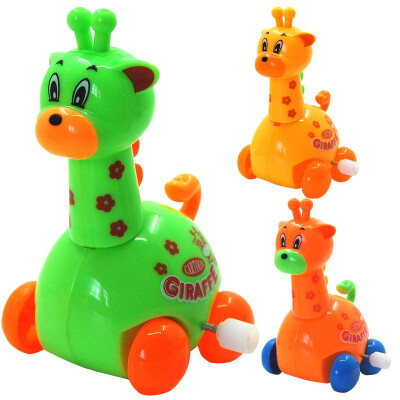 

Kids Funny Clockwork Toy Baby Boys Giraffe Design Running Clockwork Spring Toy Reborn Baby Wind Up Toy Gift For Children