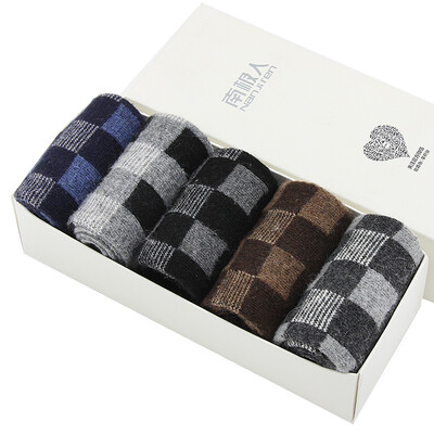 

Antarctic socks male socks rabbit wool socks warm socks thick men&39s socks in the tube socks 5 pairs of mixed suit N8F5X male models are square