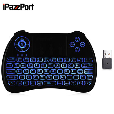 

iPazzPort KP - 810 - 21Q Wireless Mini Keyboard Backlight Function with Touchpad