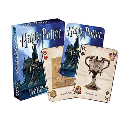 

Playing Card Set Decks Box Table Desk Party Travel Game for Harry Potter Symbols Hogwarts House Poker Gaming Cards