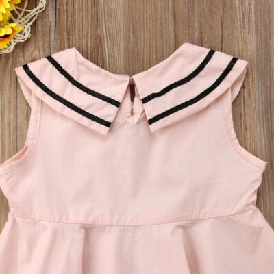 

Kids Baby Girls Pink Princess Tutu Dress Formal Party Preepy Look Dresses Summer