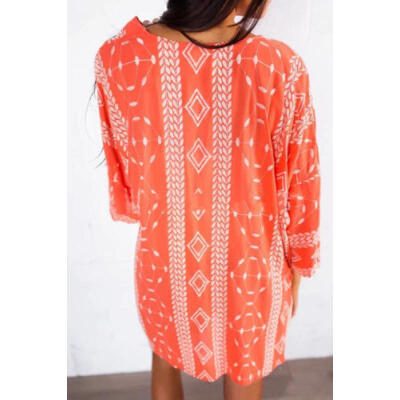 

Women Chiffon Kimono Cardigan Printed Shawl Coats Tops Beach Cover Up Blouse HOT